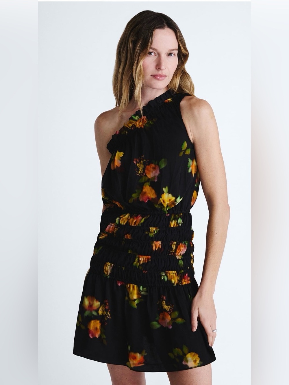 Scoop Women’s Smocked Ruffle Mini Dress